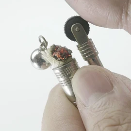 Bush Craft Char Rope Holder Nickel Silver