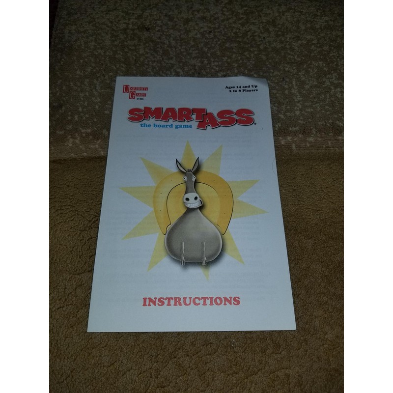 University Games Smart Ass Trivia Board Game for 2 or