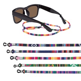 Eyeglass Holder Strap,5 pcs Glasses String Spectacles Cord Sunglasses Strap Chain Eyewear Retainer,Women's Glasses Chains & Lanyards for Men Children (Colorful)