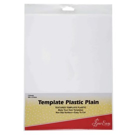 Sew Easy Template Plastic, pk of 2 Sheets, 280 x 215mm - Plain