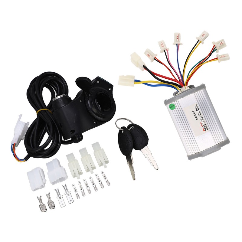 48V 800W Bike Brush Controller Set with Keys Thumb Throttle