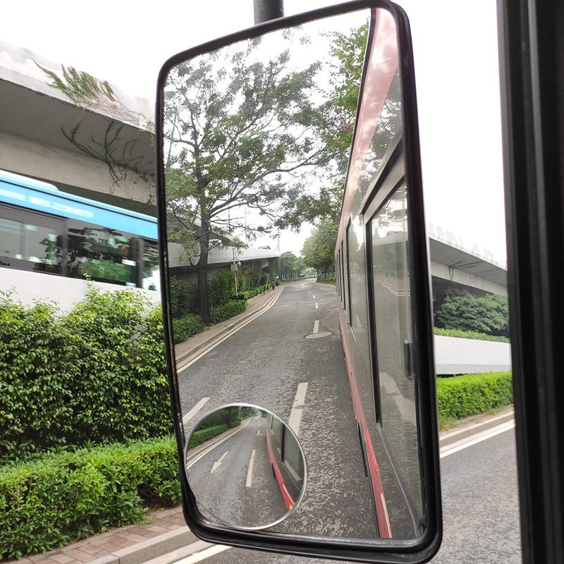 ESreake 2PCS Large Stick-on Convex Blind Spot Mirror, 3.75" HD