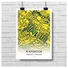GroundDesigns TORQUAY UNITED FC Football Gift PLAINMOOR Stadium Art Map