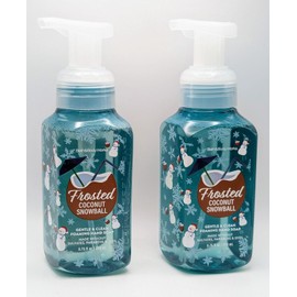 Frosted Coconut Snowball Hand Soap Foaming Gentle w Natural Essential Oils Bath and Body 2 pack