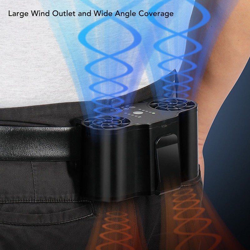 Clip On Waist Fan 4 Speed Gears Forward Reverse Rotation