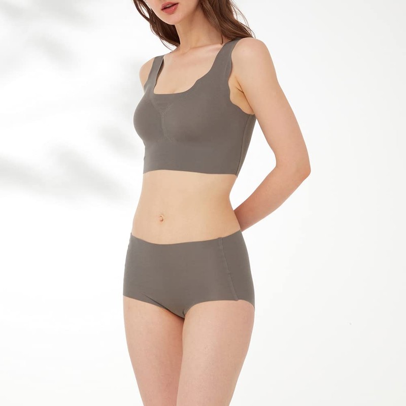 Gunze KB3155 Kireilabo Fitte Half-Top, Wireless Bra, Molded, Made in
