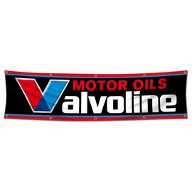 Valvoline Flag Motor Oil Banner, 2x8ft Garage Shop Wall Decor Flags