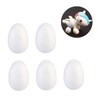 Angoily 150 pcs White Solid Foam Easter DIY Eggs for