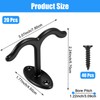 Tolare 20 Pcs Under Shelf Hooks, Zinc Alloy Double Prong