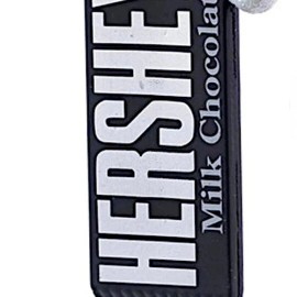 HERSHEY's CANDY BAR WITH SANTA HAT ORNAMENT - 2 ASSORTED: HERSHEY'S™ AND REESE'S