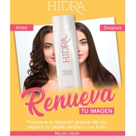 2 Bottles Hidra Relax Liquid Temporary Straightener 10 1 oz (aliciante temporal)