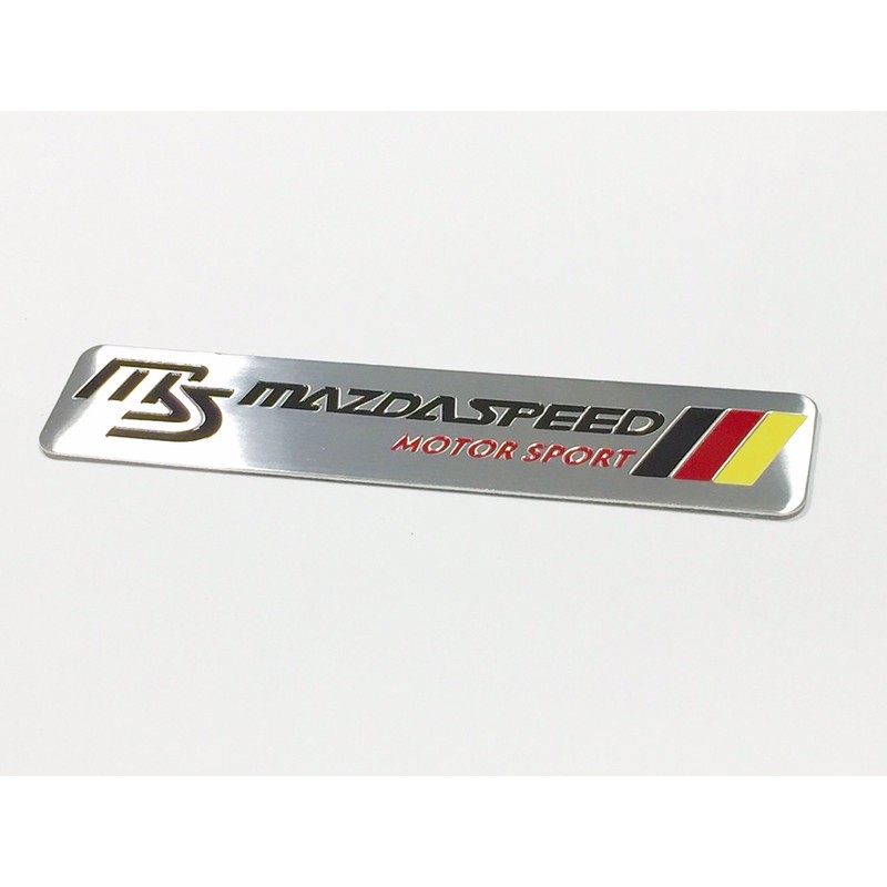 Mazda Speed MS mazda Emblem Plate Sticker Metal