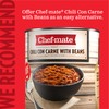 Chef-mate Beef Chili, Canned Chili with Meat, No Beans, 6