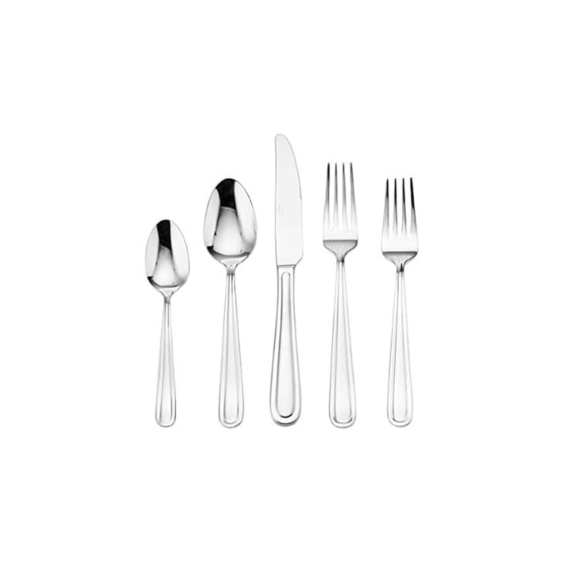 Mikasa 5149066 Kelby Stainless Steel Flatware, 20-Piece Set, Service for