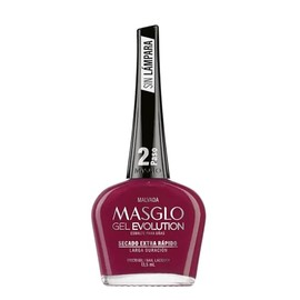 Masglo Esmalte de Uñas Gel Evolution Secado Extra Rápido 13,5mL, Vegan, Color Malvada                                                                 