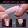 YXL 96Pcs Polygel Nail Forms, Nail Tips for Builder Gel