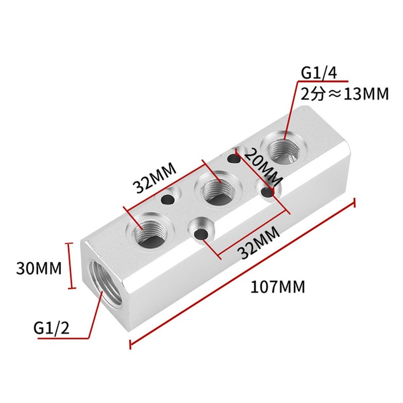 Laroal Air Source Gas Distributor Split Aluminum Row Air Distribution