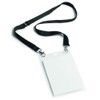 Durable Event Name Badge A6 with Black Lanyard, Pack of