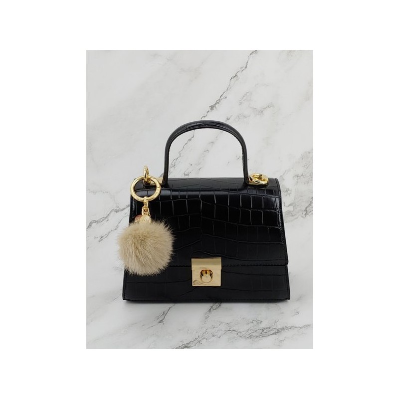 Lala 마이아 밍크털 키링참장식-베이지(MAIAKR010) Maia Mink Fur Keyring Charm -