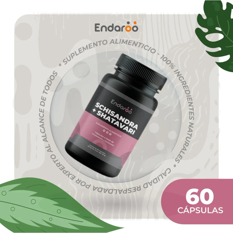 Schisandra Y Shatavari 500 Mg 60 Cápsulas Naturales