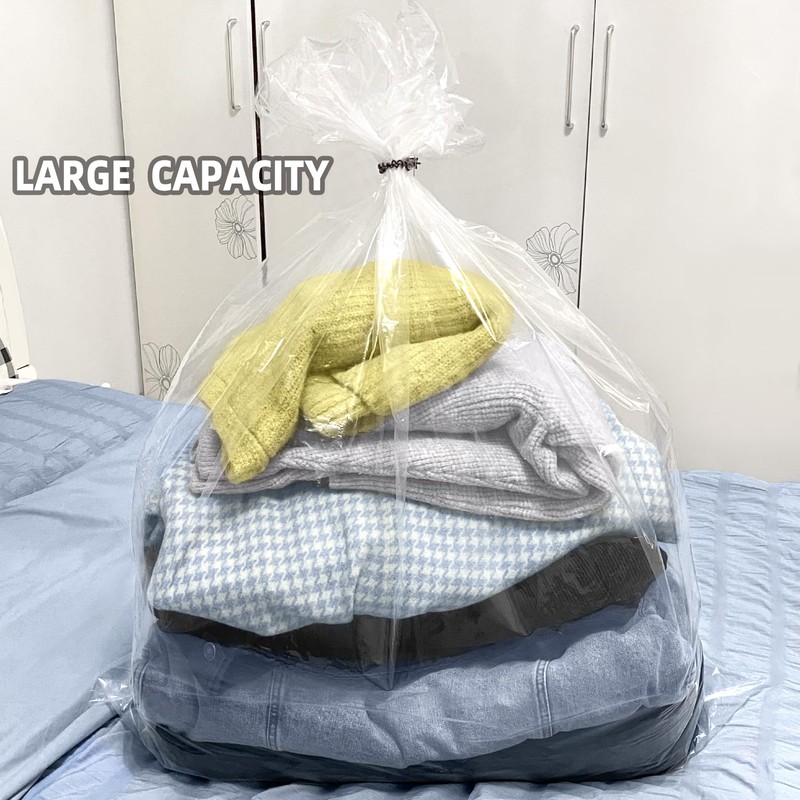 32x42 Inches Large Clear Plastic Storage Bags,Big Gaint Jumbo Huge