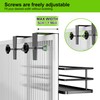 Orimade Adjustable Hanging Over the Shower Door Caddy with Hooks,
