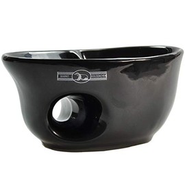 Golddachs Rasiermug Aus Keramik, schwarz