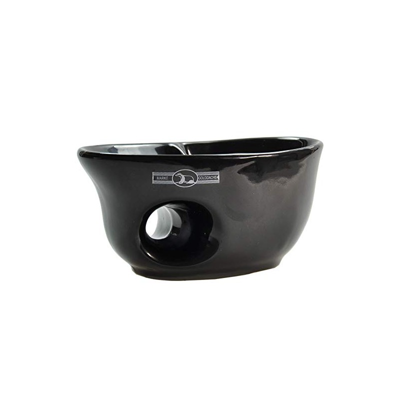 Golddachs Rasiermug Aus Keramik, schwarz