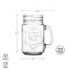Glaver's Set of 10 Ice Cold 16 Oz. Mason Drinking