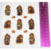 Beistle Autumn Scarecrow Stickers, Scarecrow stickers, 4 SHEETS/PK #94004 #L