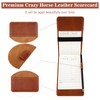 shoowyees Quality Leather Golf Scorecard Holder - Crazy Horse Leather