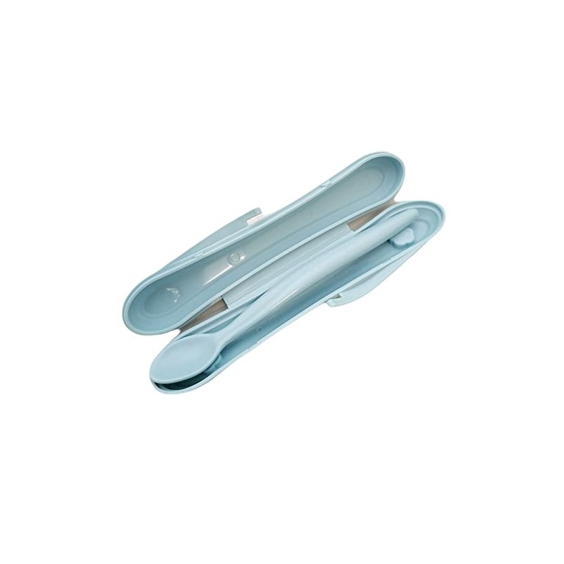 Tupperware TupperCare Children's Soft Feeding Spoon Light Blue Blue with