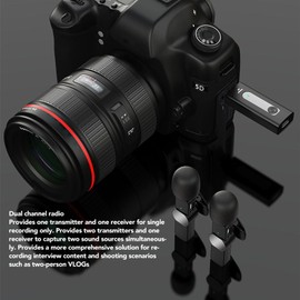 Wireless Lavalier Microphone, Mini Lapel Microphone Professional BT 5.1 Chip Clear Sound Noise Reduction for Live Streaming for Karaoke Recording