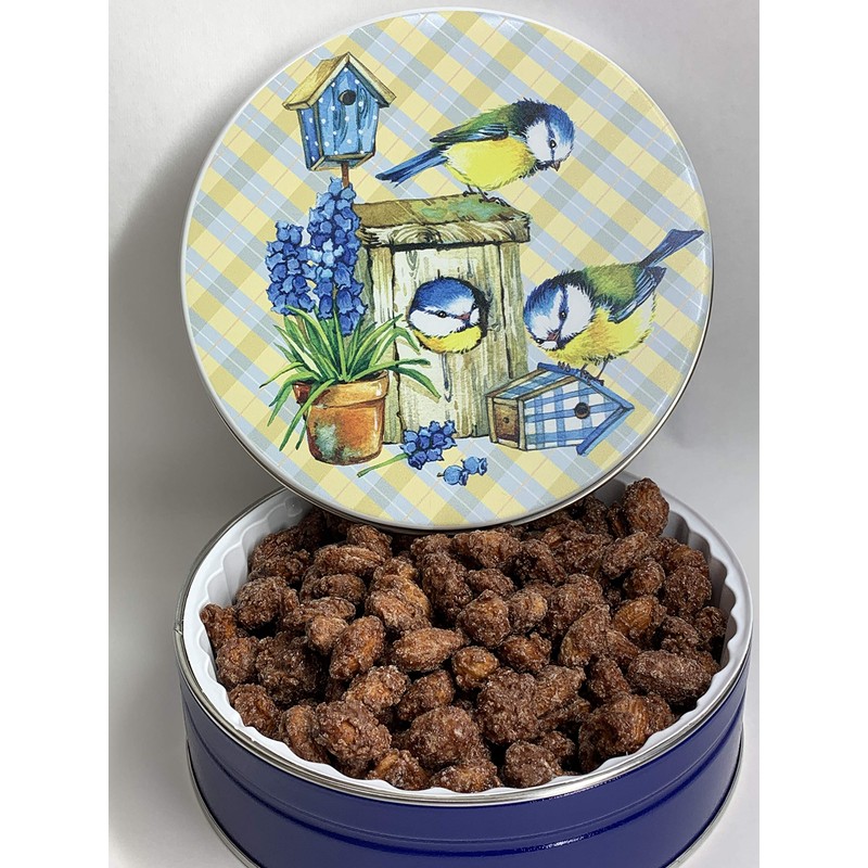 Cinnamon Roasted Nuts Gift Tin (Almonds, 1.5 Pound)