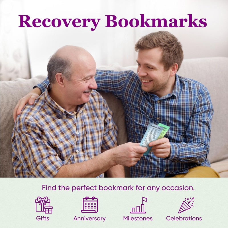 Alcoholics Anonymous/ 12 Step Recovery Laminated Bookmarks Set of 20-Sobriety