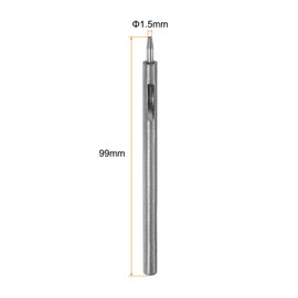 sourcing map 4Pcs Leather Hole Punch Set 1.5mm Alloy Steel Hollow Round Hole Punch Set Leather Hole Punch Cutter for Belts, Watch Band, Paper, Plastic, Leather Crafting