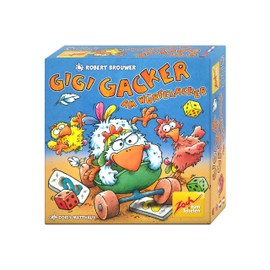Zoch 601105222 Gigi Gacker on the dice tacker - the turbulent dice game in the popular chicken ambience from 8 years for 2-5 players