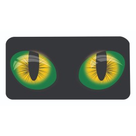 Cat Eyes License Plate Auto Tag