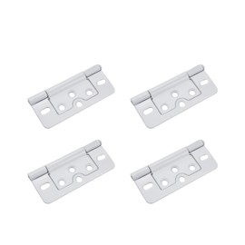 Pastlla 4 PCS 3 Inch Non-Mortise Door Hinges Heavy Duty Butt Hinge Detachable Hinge for Furniture Cabinet Door Windows Cupboard, White