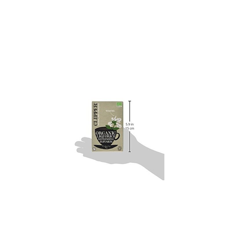 Clipper Organic Infusion Liquorice 20 Tea Bags (Pack of 6)