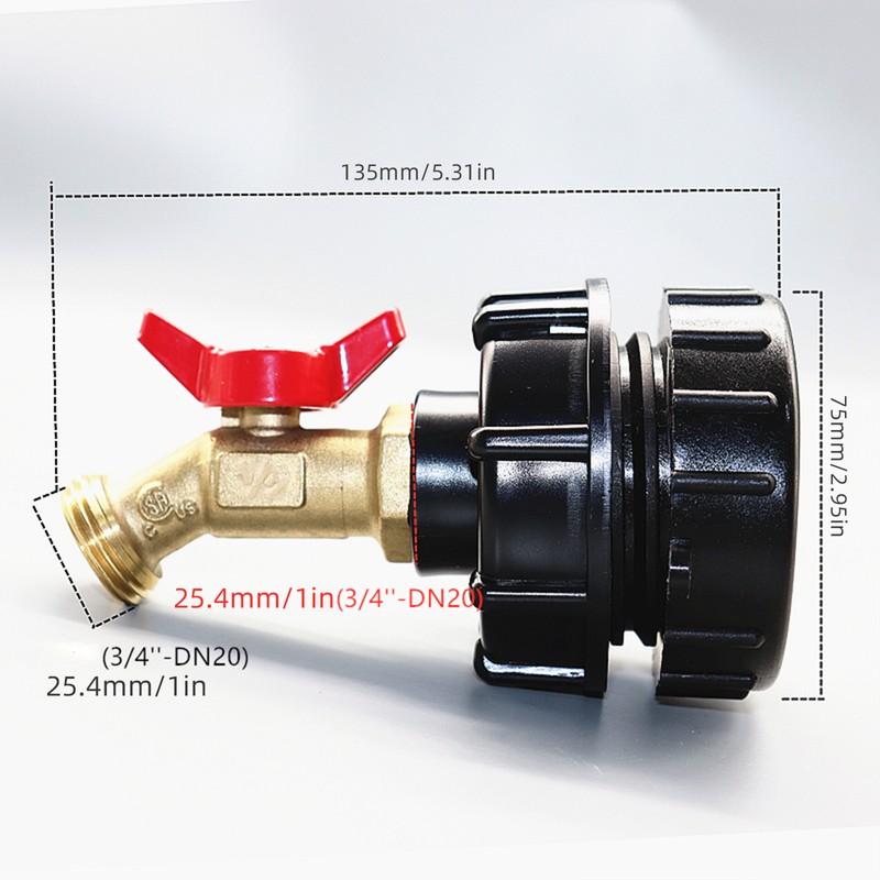 IBC Tote Adapter Tank Adapter Tap Connector Valve Fitting Parts