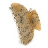 Avalaya Medium Light Caramel/Golden Marble Effect Acrylic Hair Claw/Hair Clamp
