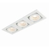 National Lighting XENO Matt White Triple Adjustable Tilt GU10 LED