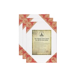 Creative Mark Paris Oil Primed Artists' Ultimate Stretched Linen Canvas - Premium Heavy Duty European Style Linen Canvas 3-Packs for Professional Artists, Oils, Archival Work & More! - 16x20"