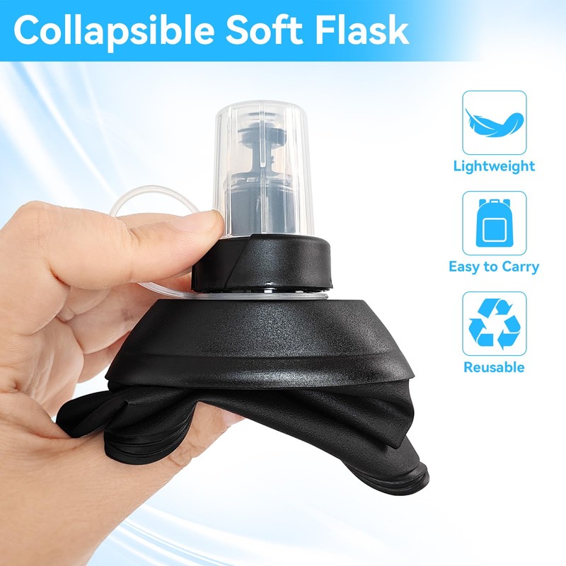 FR 250ml Soft Flask, Collapsible Soft Water Bottle for Hydration