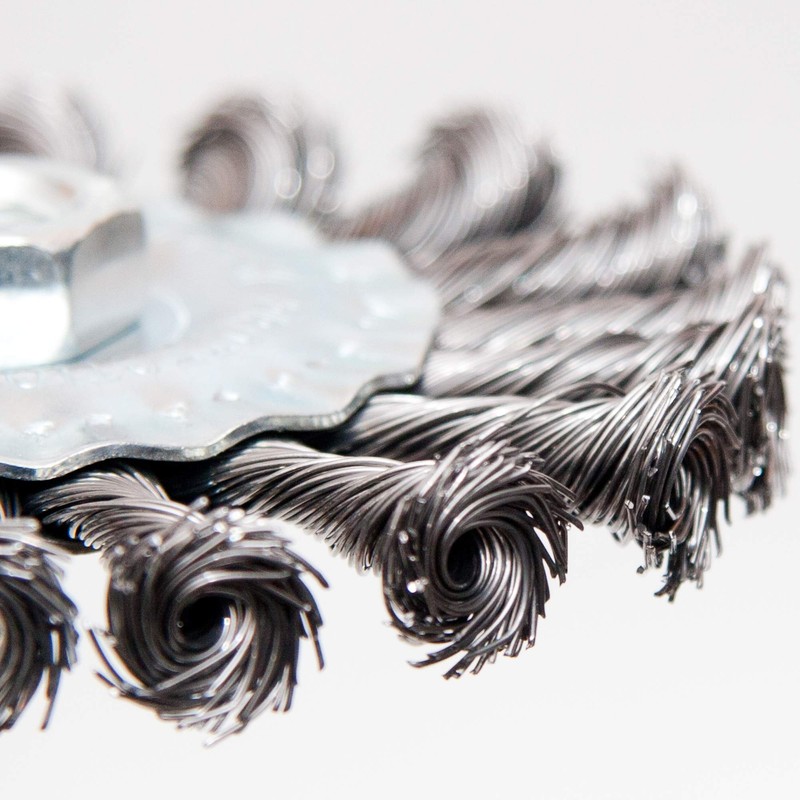 Wire Brush, Diameter 115 mm with M14 thread) Scheibenformige Metal