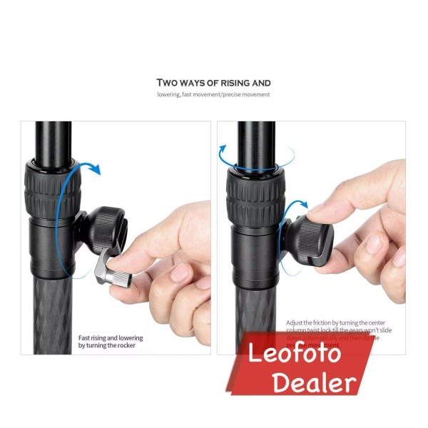 Universal Leofoto GC-282C Geared Carbon Fiber Add-On Center Column