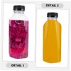 LABRIMP Elegant 400ml Juice Bottles for Cold Brew Juice Reusable
