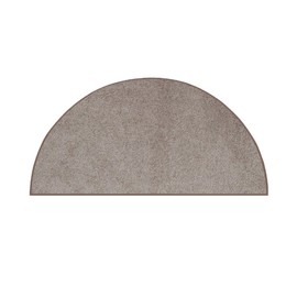 Bright House Solid Color Area Rugs Beige - 20'' x 40'' Half Round, Indoor, Stain & Fade Resistant, Perfect for Living Room, Bedroom, Dining Room, Entryway, Doorway, Pet & Kids Friendly Rug, Wedding