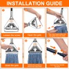KeFanta 60" Metal Mop Handle Commercial Heavy Duty, Quick Change